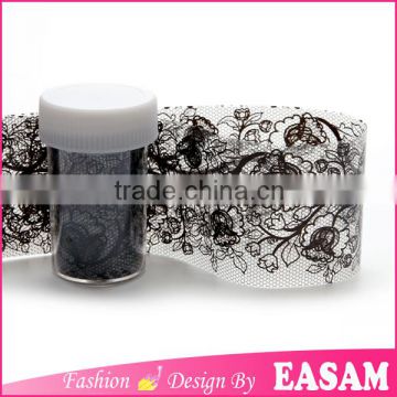 fashion lace professional nail star foil wraps sticker