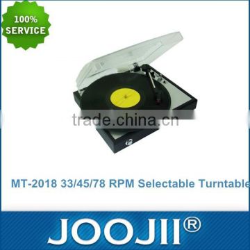 Retro 3 Speed Record Player / Turntable Support Connect PC With Good Price and Quality
