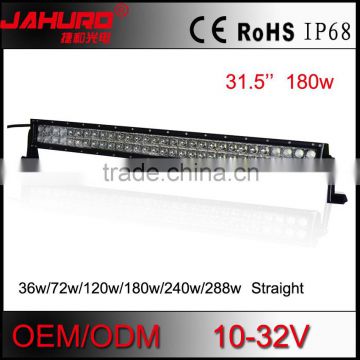 180w high lumen output led light bar 32 inch straight dual row spot/flood/combo beam led light bar normal reflector