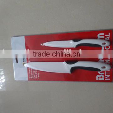 Healthy anti-bacterial Ceramic material White blade Knife Set 4"&6"