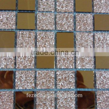 Rose Gold Mirror Mosaic Tiles Glass Backsplash