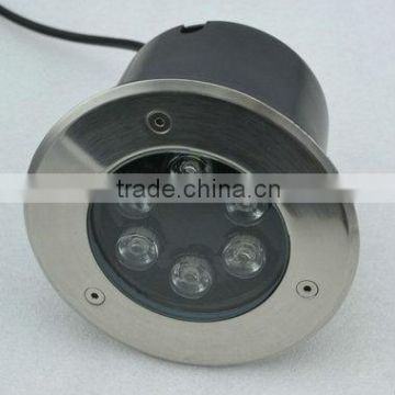 Shenzhen factory RGB 12 volt 6W ip67 round outdoor auto ground led light