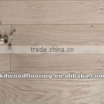 Newest wire brushed multi layer engineered white oak flooring