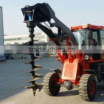 cheap farm tractors wheel loader oj-16 with auger