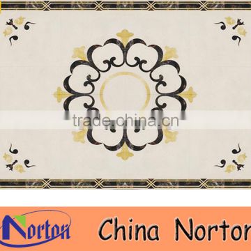 Inlay pattern marble flooring border designs NTMS-MM020A