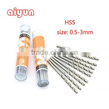 120pcs/lot 0.3mm~3mm Twist Drill Bit for Iron/Steel Parts and PCB hole drilling