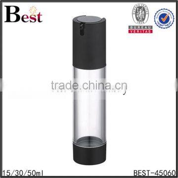 15ml 30ml 50ml skin care airless cosmetic pump bottle high quality airless cosmetic pump bottle