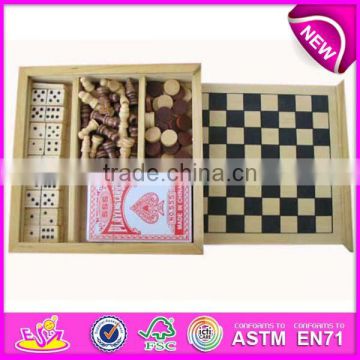 Multifunction wooden board games, hot sale wooden games board, new kids wooden board games WJ277081
