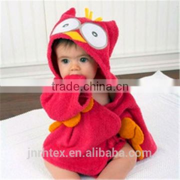 100% cotton printed baby hooded towel