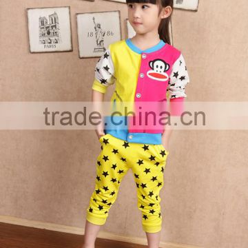 Custom wholesale cute, little circle, and pure cotton cartoon children's clothing