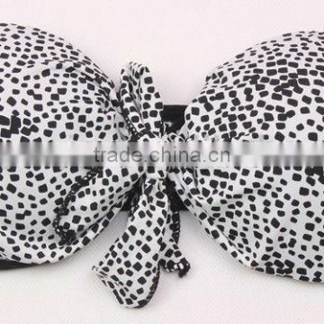 Sexy&Fashional Strapless black white color bra nylon cotton
