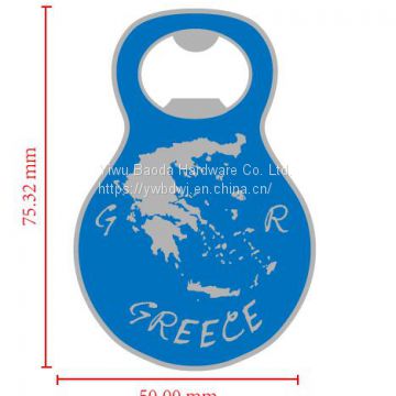 Athens owl openerSupply Greek tourist souvenirs key to Greek key buckle custom Bottle opener