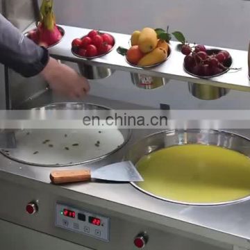 Best Selling Single Pan Thailand Style Fried Ice Cream Roll Machine For Instant Ice Cream Roll