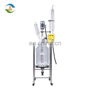 Double Layer Extraction Agitated Tank Jacketed Glass Reactor