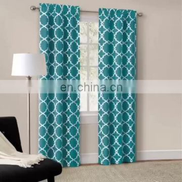 Decorative 100% Polyester Calix Printed Blackout American Style Curtain