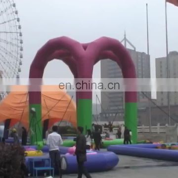 commercial china inflatable soft bungee jumping trampoline game for sale