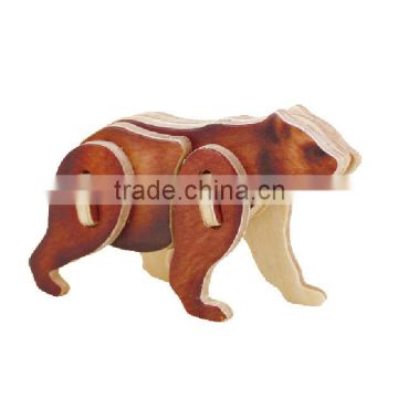 Learning model Insect wooden 3D Puzzle toy Bear