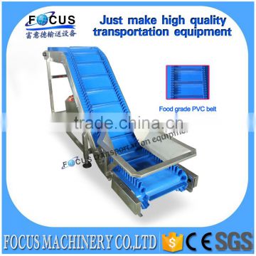 Slope angle adjustable PVC belt conveyor on sale