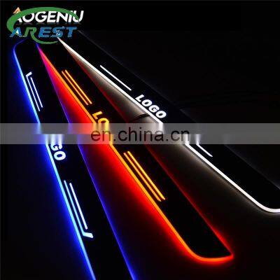 LED Car Door Sill Scuff Plate Protector For Toyota Succeed 2002 -2018 2019 2020 Luminous Plate Pedal Cover Trim Auto Accessories