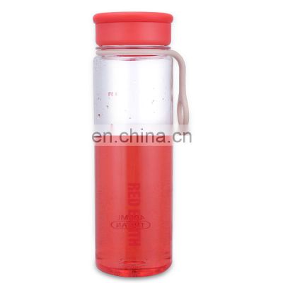 2021 customized water bottle with holder  400ml plastic drink bottle Summer new product Red Earth tritan material eco friendly