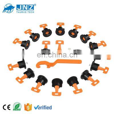 1pcs wrench 1.5mm steel needle 50pcs orange PP material reusable tile level spacers tile leveling system kit for wall and floor