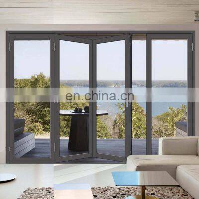 Aluminum Glass Patio Exterior Bifold Doors Double Glazing Aluminum Sliding Door