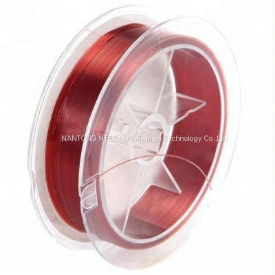NTEC High tensile strength  Red Nylon Fishing Line  Hot recommend