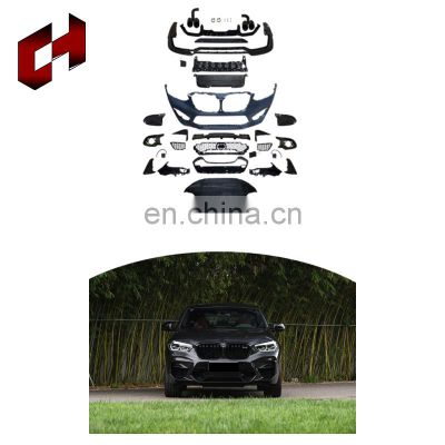 CH New Design Pp Plastic Rear Bumpers Engine Hood Spoiler Tail Lights Car Conversion Kit For Bmw X4 2018-2021 To X4M