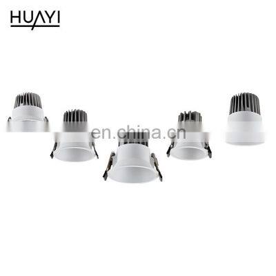 HUAYI High Quality Cheap Price Cob 7w 9w 12w 15w 20w 30w Aluminum Indoor Recessed Led Spotlight