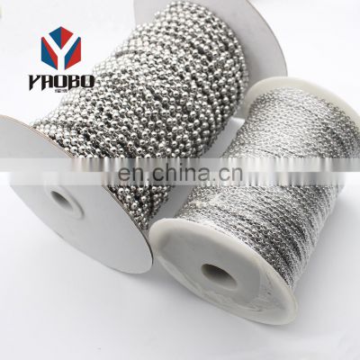 Fashion High Quality Metal Silver Necklace Ball Chain