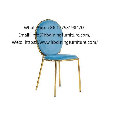 Internet celebrity fashion velvet round dining chair