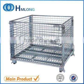 Logistic welding steel storage mesh container box