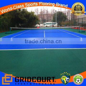 outdoor tennis court flooring