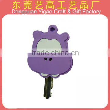 Promotional Soft PVC 3D customized key cap for chains
