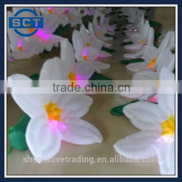 10m LED Inflatables Flowers for Anniversary