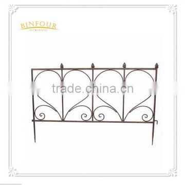 Powder Coated Garden iron fence garden trelli/metal garden fencing