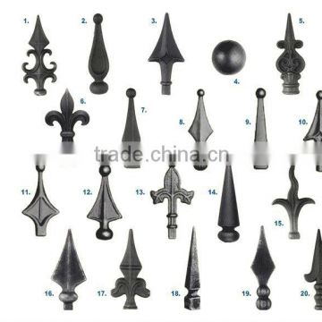 wrought iron spearheads