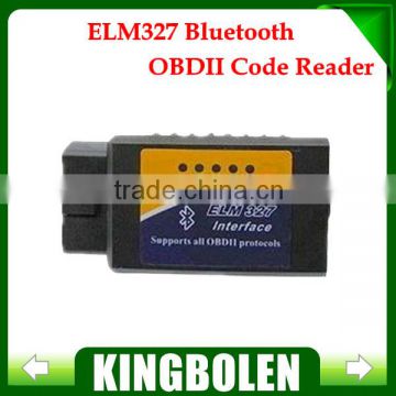 2014 Hottest Elm327 Bluetooth ELM 327 V1.5 Interface OBD2 / OBD II Auto Car Diagnostic Scanner elm327