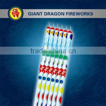 Cheap Colored Roman Candls With Crackling With 15 or 20 Shots