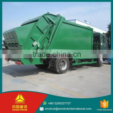 9.726L Displacement howo 290HP refuse compactor / 4*2 garbage truck