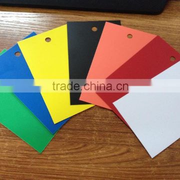Matt PVC sheet for TAG with 8mm hole