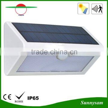 36LED 4000MAH Battery Smart PIR Sensor Solar Light Wall Mounted Lamp