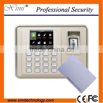 TX638 fingerprint attendance standard WIFI RS232/485 TCP/IP rfid card 2.8 inches TFT Screen biometric time attendance clock
