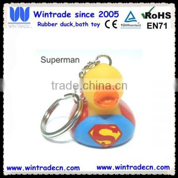 Superman duck keychain/key ring