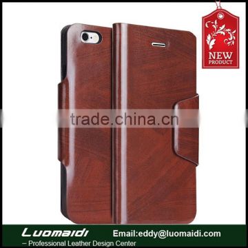 Fashion full grian leather mobile phone case for iphone 6