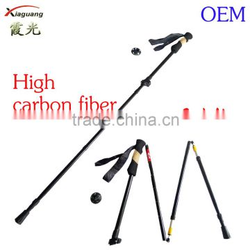 With 15 years experience strong flexible folding high carbon fiber walking sticks for sale