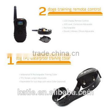 Hunting Dog Electric Waterproof Rechargeable Pet Trainer Shock Collar with Remote KD-668