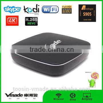 Android6.0 TV Box KODI 16.0 WiFi Amlogic S905 4K H.265 Tv box