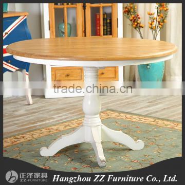NEW Farmhouse Wood Dining Room White Natural Table