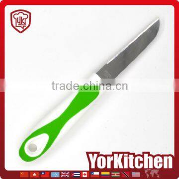 Hot sale New design handle industrial stainless steel toothed paring knife